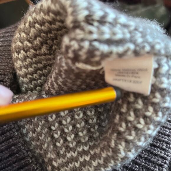 Misha & Puff Illusion Funnel Neck Sweater Grey & White size 4 - Picture 6 of 6